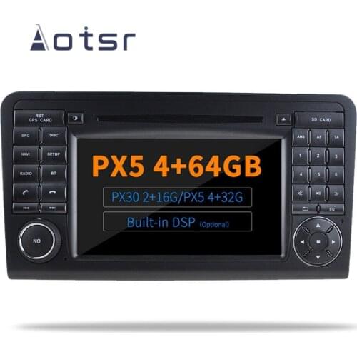 AOTSR Android 9.0 / 10.0 DVD Player For Mercedes Benz GL ML CLASS W164 ML350 ML50 Car GPS Navigation DSP Bluetooth Radio