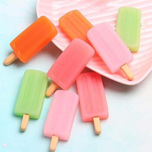 1Pcs Big ice Cream Polymer Slime Charms Lizun Modeling Clay DIY Accesorios Plasticine Toy For Childern Slime Supplies Filler