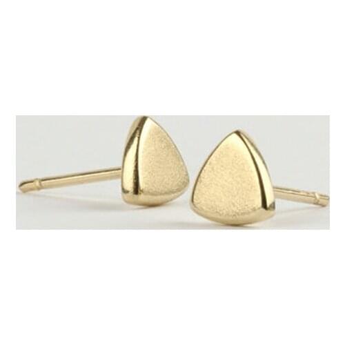 Europe New Beautiful Fashion gold triangle Earrings Elegant Stud Earrings For Women for party