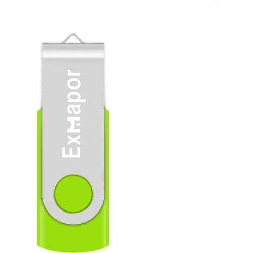 Flash Drive, Exmapor 16GB Classic Swivel USB Drive for Computer Data Storage and Sharing, Green Thumb Drive, USB2.0 Memory Stick