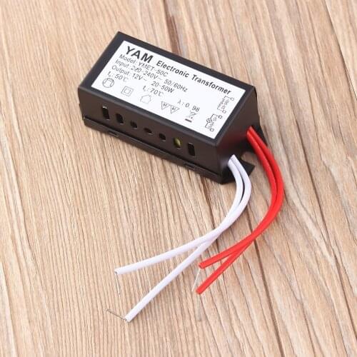 AC 220V To 12V 20-50W Halogen Lamp Electronic Transformer LED Driver Power Supply For Low-voltage Halogen Lamp Without Plug