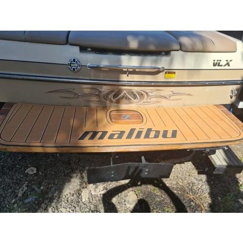 Malibu Boat Yacht Swim Platform Cockpit EVA Faux Teak Decking Floor Pad