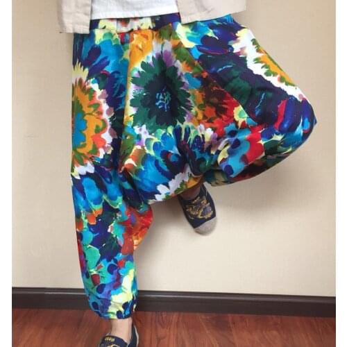 A Summer Nepal Will Crotch Pants Thailand Yoga Pants Will Code Easy Lovers Pants Yunnan Cotton Men And Women Dongba Trousers