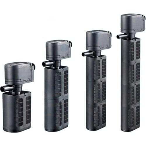 New Aquarium Filter Pump For Fish Tank Internal Submersible Pumps Spray Flow Biological Plus Power Water Purifier 12/18/25/35W