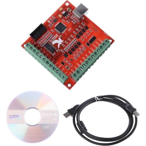OOTDTY CNC USB MACH3 100Khz Breakout Board 4 Axis Interface Driver Motion Controllerping Support