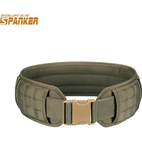 Excellent Elite Spanker Hunting Tactical Waist Belt with Removable Thicken Pad Belt Military Outdoor Utility Accessories