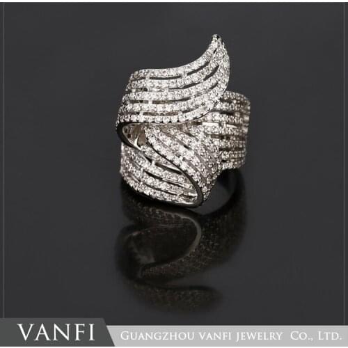 Luxury AAA Cubic Zirconia Micro Pave Setting Novel Rose Flower Left Hand Double Finger Knuckle Ring Jewelry Accessories