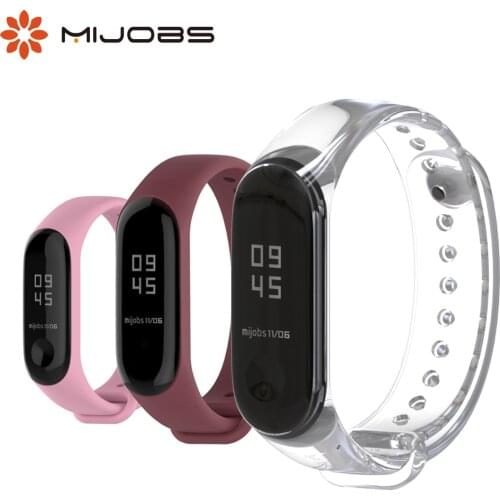 For Xiaomi Mi Band 4 Strap Silicone Wrist Bracelet for Mi Band 4 Smart Wristbands Accessories for Xiaomi Band 3 Global Version