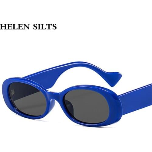 Vintage Small Oval Sunglasses Women Black Goggles Mens Shades Sun Glasses Female Retro Unisex Glasses Eyewear Oculos Feminino