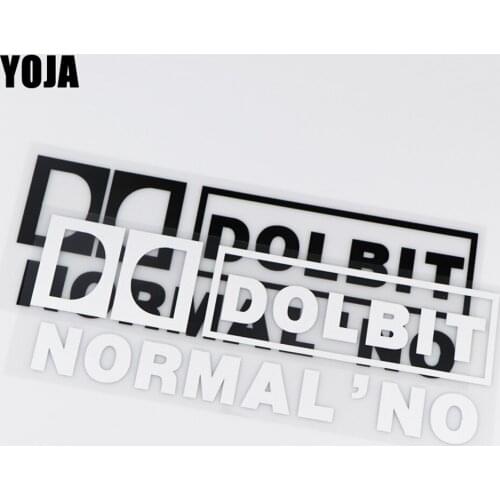 YOJA 25X9CM DOLBIT NORMAL'NO Car Sticker Funny Fashion Vinyl Decal ZT2-0009