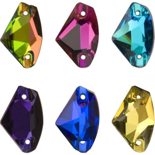 YANRUO 3256 Galactic AAAAA Sewn Stones Flatback Strass Sew On Crystals Craft Gems Glass Rhinestones For Clothes Accessories