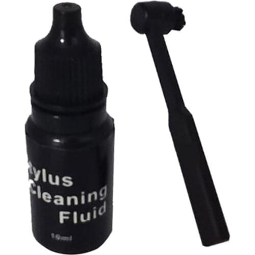 10ml Needle Solution Cleaner Turntable Stylus Cleaning Fluid Carbon Fiber Brush Record Player Cleaning Kit