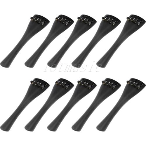 10Pcs Violin Parts of Nice Metal Violin Bridge Tailpiece 3/4 Quality New