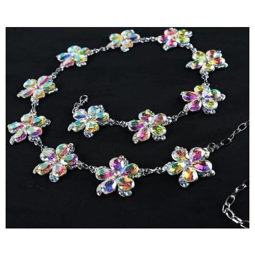 2017 Real Belly Dance Skirt Sale Belly Dance Costume New Diamond Chain Womens All-match Decoration Rhinestone Waist Belt Yl015