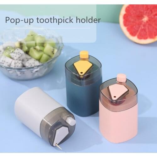2021Home living room toothpick holder creative pop-up toothpick storage box portable toothpick holder desktop decoration