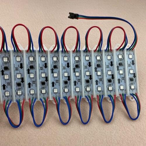 Promotion!!! 20pcs/string DC12V WS2811 LED full color pixel module,IP68,0.72W
