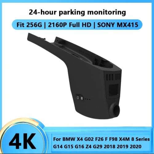 Car Wifi DVR Camera Dash Cam 24H Full HD 4K Night Vision For BMW X4 G02 F26 F F98 X4M 8 Series G14 G15 G16 Z4 G29 2018 2019 2020