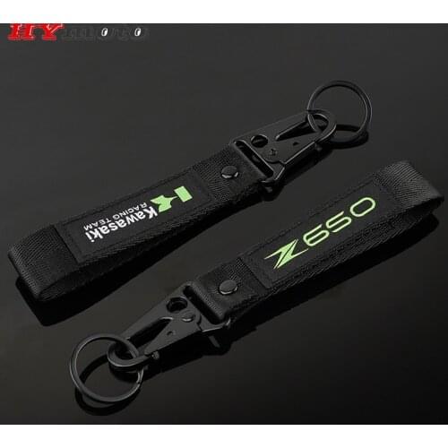 High Quality Embroidery Key Chain Ring Collection Keychain For Kawasaki Z650 Z 650 Newest Motorcycle Keyring