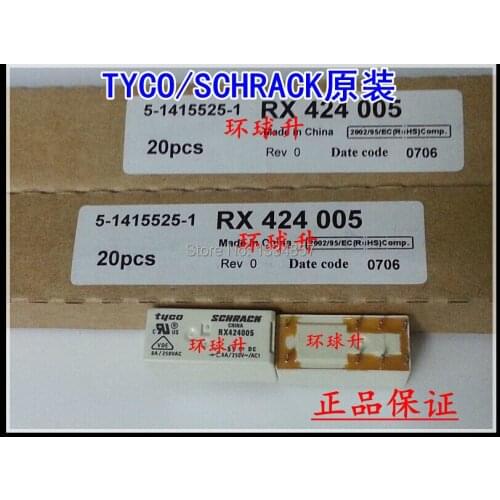 TE SCHRACK RX424005 8A250VAC 8PINS 5VDC Power Relay original New