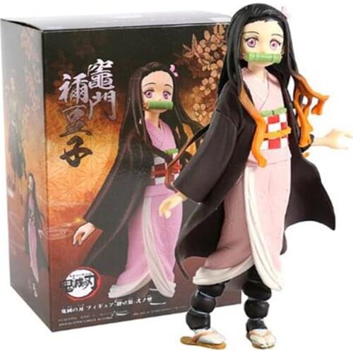 PVC Demon Slayer Kimetsu no Yaiba Action Figures Kamado Tanjirou Kamado Nezuko Anime Dragon Effect Toy Model Doll Juguetes