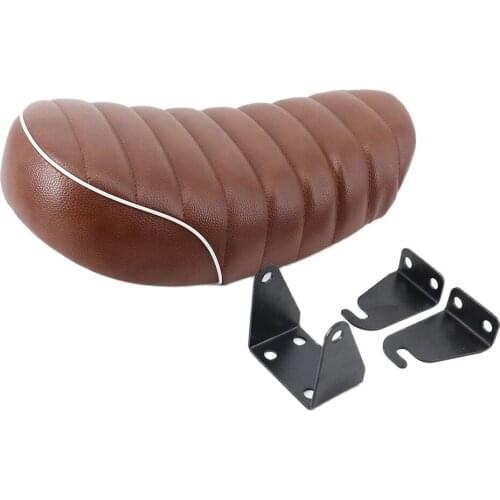 Classic Brown Motorcycle Seat Cushions Retro Leather Seat Saddle Cushion For Honda Z50 Z50J Z50R G50F Golf50 Monkey Motorcycle