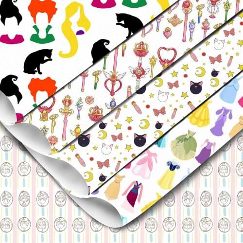 50*145cm Cartoon Animal Printed Polyester Cotton Fabric Quliting Patchwork Needlework Making Dress Clothes Doll,c14282