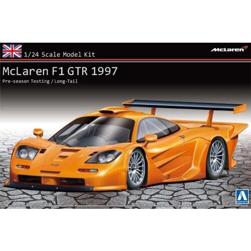 1/24 AOSHIMA Plastic Assembled Car Model Toy McLaren F1 GTR 1997 Adult Collection DIY Assembled Model Kit #00749