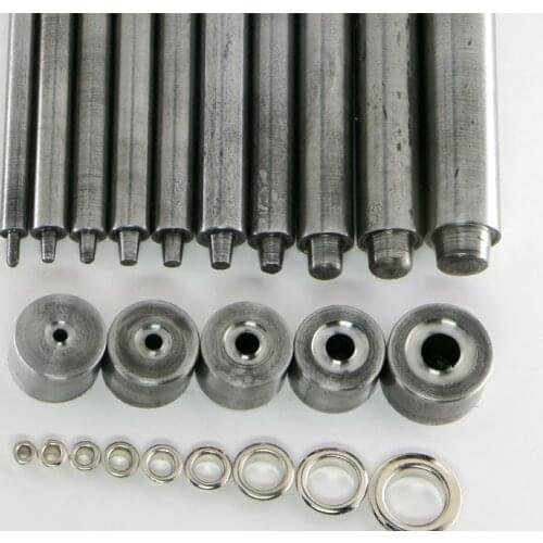 Handmade Metal Grommet Eyelet Hole Hollow Punch Tools Kit Leather Craft Install Dies Mold Accessories Carbon Steel Punch
