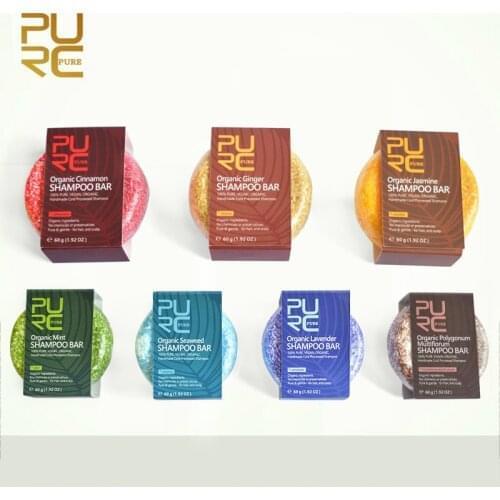 PURC Natural Hair Shampoo Bar Gentle for Itchy Scalp Treat Dandruff Dry Hair Moisturizing Soap Bar