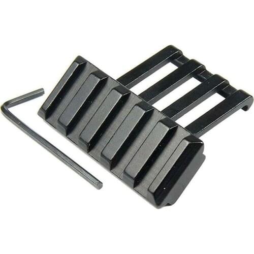 Low Profile 5 Slot 30 Degree Offset Laser Sight Scope Mount Fit 20mm Weaver Picatinny Rail For Rifle Pistol Shooting