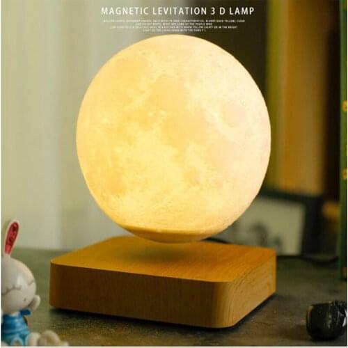 Night Light Levitating Moon Lamp Touch Magnetic Levitation Table Floating Lamp For Bedroom Decor New Year Gift Exotic lamp