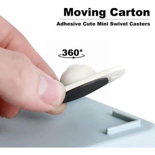 2021 New 4 Pcs/set 360º Rotating Wheels Mini Swivel Wheels Boxes Wheels Universal Storage Sale Hot Various For Furniture Ca P5W9