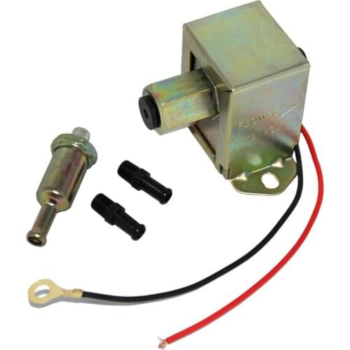 New 12V Universal Electric Fuel Pump Metal Solid Diesel or Petro 4-6 PSI EP014