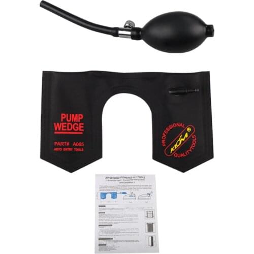 New Klom inflatable Air Pump Wedge Stiff Car Door "U" Air Wedge