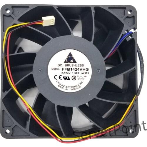 New FFB1424VHG 14050 14CM 24V 1.37A fan drive three-line winds fan for 140*140*50mm