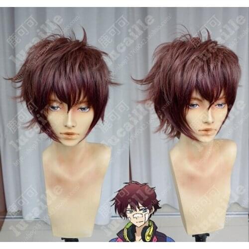 Anime Hamatora The Animation Nice Cosplay Wig Short Fluffy Heat Resistant Synthetic Hair Wigs + Wig Cap