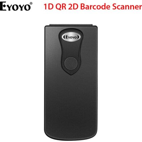Eyoyo Bluetooth 1D QR 2D Barcode Scanner USB Wired & 2.4G Wireless & Bluetooth Bar Code Reader Portable CCD Screen Scanner