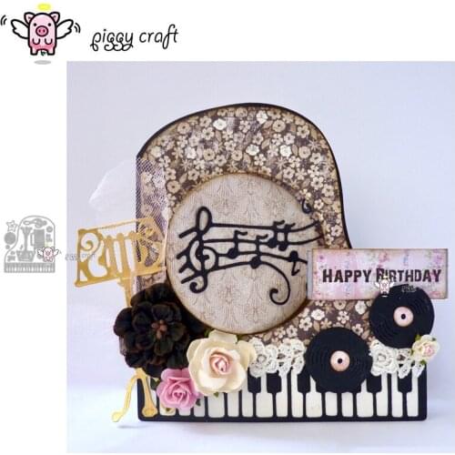 Piggy Craft metal cutting dies cut die mold Accordion instrument Scrapbook paper craft knife mould blade punch stencils dies