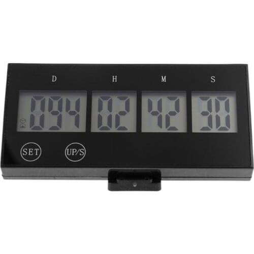 999 Days Countdown Clock LCD Digital Screen Kitchen Timer Event Reminder For Wedding Retirement Lab Cooking Kitchen