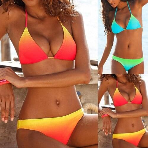 Tops Swimsuit Beach Bathing Suit Femme Summer Suit Sling Sexy Women Brazilian Bikini Set Swimwear Halter Vest