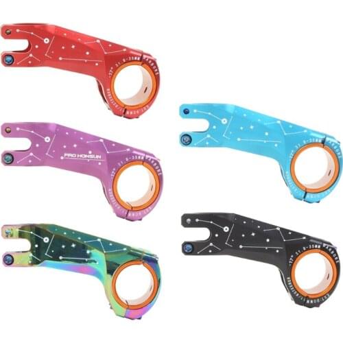MTB Bicycle Stem -17 Degree Ultralight CNC Aluminum Alloy Road Bike 31.8/35mm Handlebar Stem