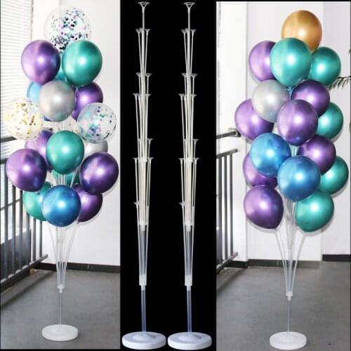 2set 160cm Latex Balloons Stand Birthday Party Balloons Column Stand Holder Wedding Decoration Baby Shower Party Balls globos