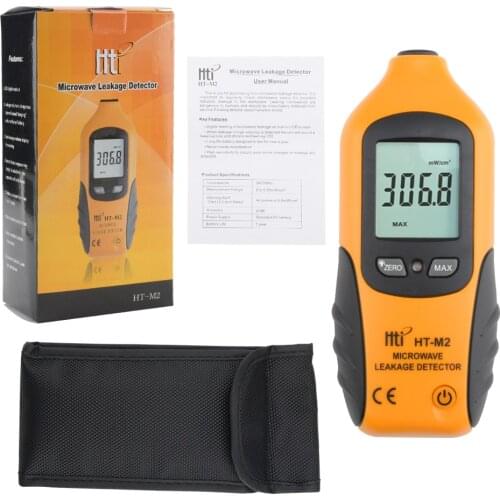 High Sensitivity Professional Digital Microwave Leakage Detector High Accuracy Radiation Meter LCD Display Tester 0-9.99mW/cm2