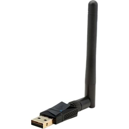 WiFi Transmitter Receiver 600 Mbps 2.4G+5G Dual Band USB Computer Wireless Network Card Wifi Adapter Black