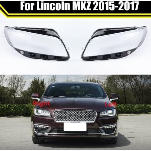 Front Car Bright Headlamp Lamp Cover Glass Lamp Shell Caps Headlight Cover Transparent Lampshade For Lincoln MKZ 2015 2016 2017