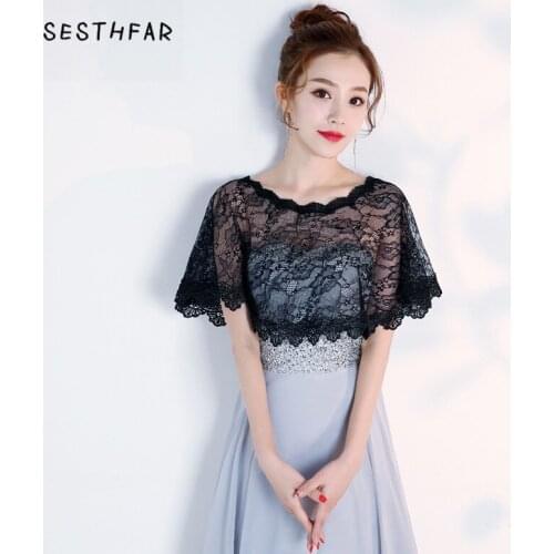 8 colors Lace Bolero Wraps Appliqued Edge Women Bridal Short Cape Female Shawl Summer Sleeveless Jacket Wedding Accessories