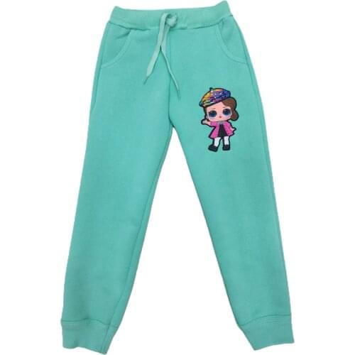 ÇEA-LOL Female Child Green Lol Pocket Change Color Sequin Fitted Sweatpants 462154778