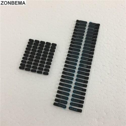 ZONBEMA 10pcs/lot Original New dock Anti Dust-Proof Grill Mesh Net With Rubber Gasket Adhesive Glue For iPhone 6S 4.7"