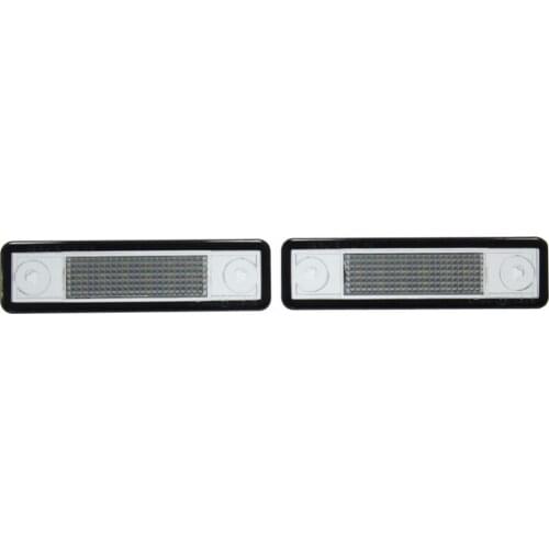 2X Error Free 18 3528 SMD LED License Plate Lamp Car Light Auto Bulb for Opel Astra F Estate G Saloon Corsa B Omega A B Vectra B