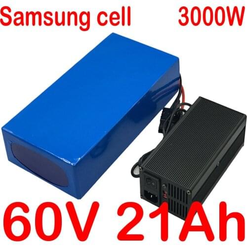 Ebike battery 60V 3000W 2000W 1000W Lithium Battery Pack 60V 20Ah 18Ah 15Ah 13Ah 12Ah 10Ah Electric Bicycle Scooter Battery